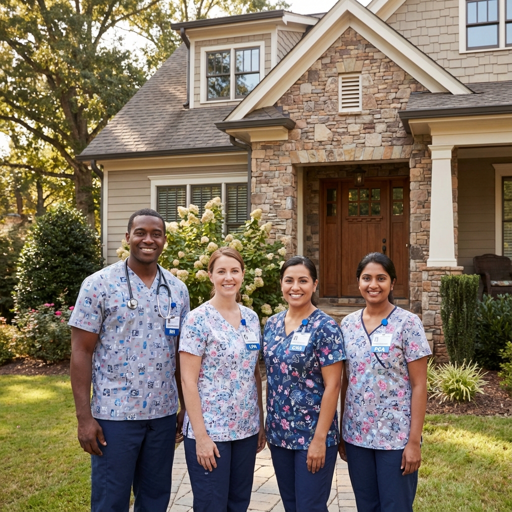 Diverse healthcare team